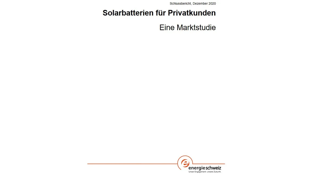 Solarbatterien für Privatkunden