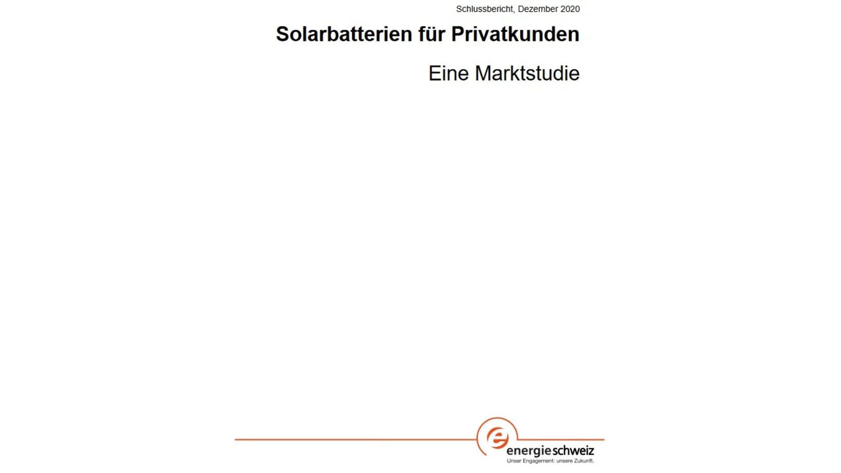 Solarbatterien für Privatkunden