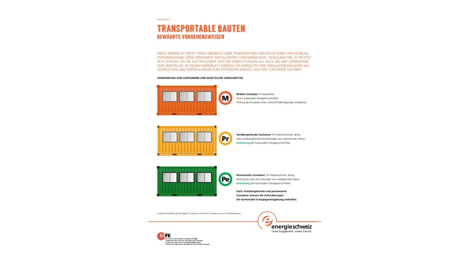 Transportable Bauten
